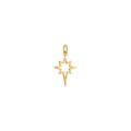 North Star Charm Solid Gold