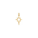 North Star Charm Solid Gold